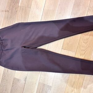 Aritzia Slim Fit Trousers in brown